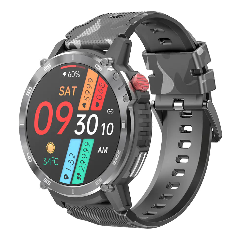 C22 Smartwatch 1.6" Bluetooth Music Waterproof 3ATM
