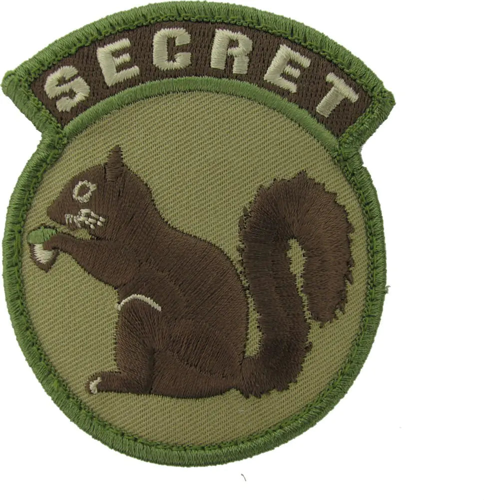 MilSpec Monkey Secret Squirrel Morale Patch (MULTICAM) Brown Small