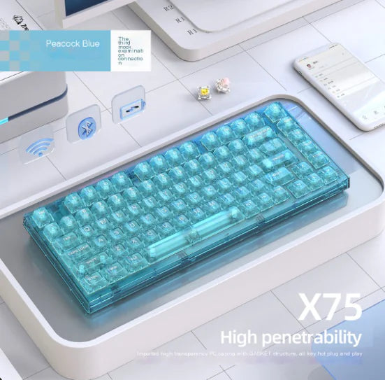 New Alliance X75 Wireless Mechanical Keyboard RGB