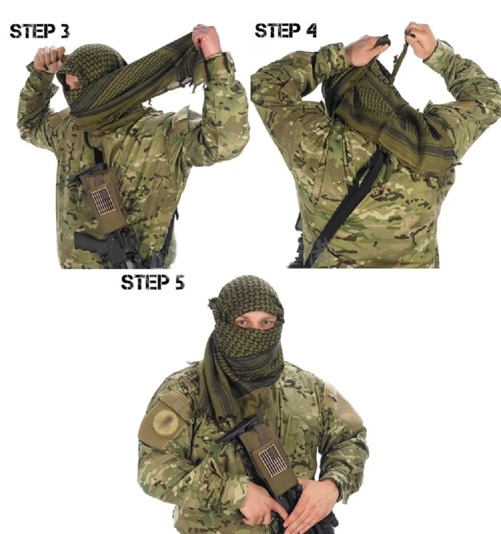 Thick Outdoor Arabian Scarf, Tactical Magic Scarf