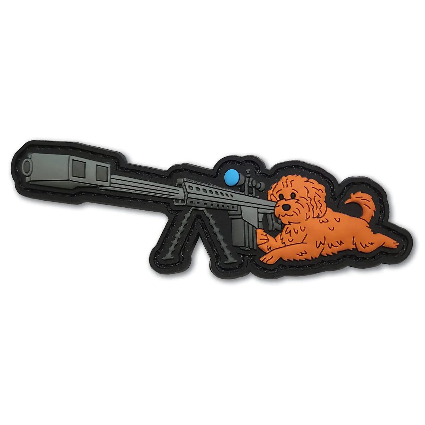 Phoebe The Sniper Poodle PVC Morale Patch - Funny Morale Tactical Military Patch - Patches Military Patches - Perfect for Your Tactical Military Army Gear Backpack Cap Vest