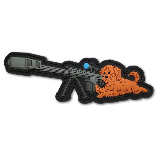 Phoebe The Sniper Poodle PVC Morale Patch - Funny Morale Tactical Military Patch - Patches Military Patches - Perfect for Your Tactical Military Army Gear Backpack Cap Vest