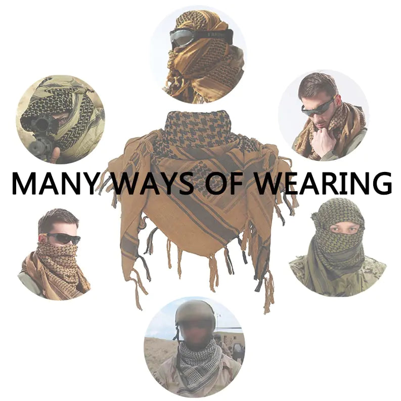 Thick Outdoor Arabian Scarf, Tactical Magic Scarf