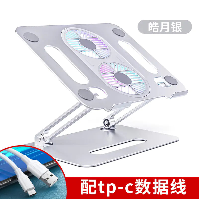 Laptop Stand with Height Adjustment and Cooling Feature