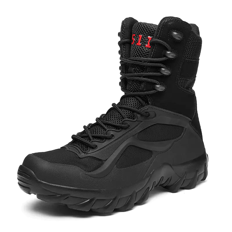 Large High-Top Military Boots - Extra Size