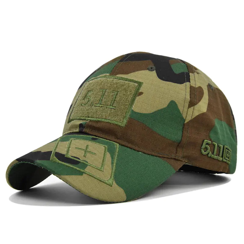 Tactical Camouflage Adjustable Baseball Cap for Outdoors