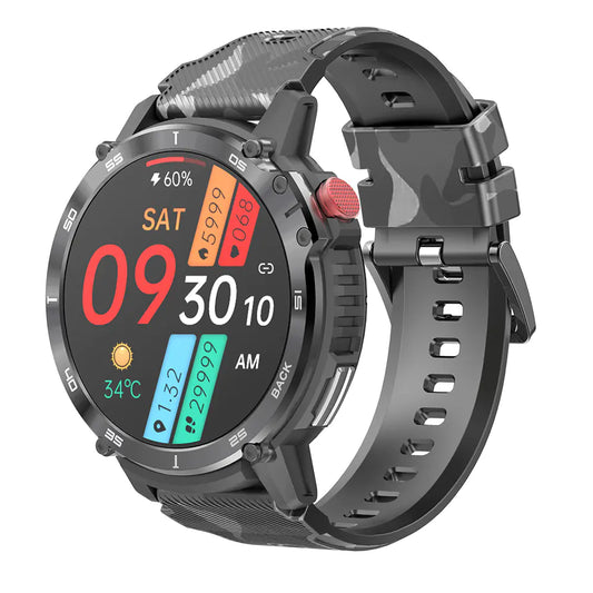 C22 Smartwatch 1.6" Bluetooth Music Waterproof 3ATM
