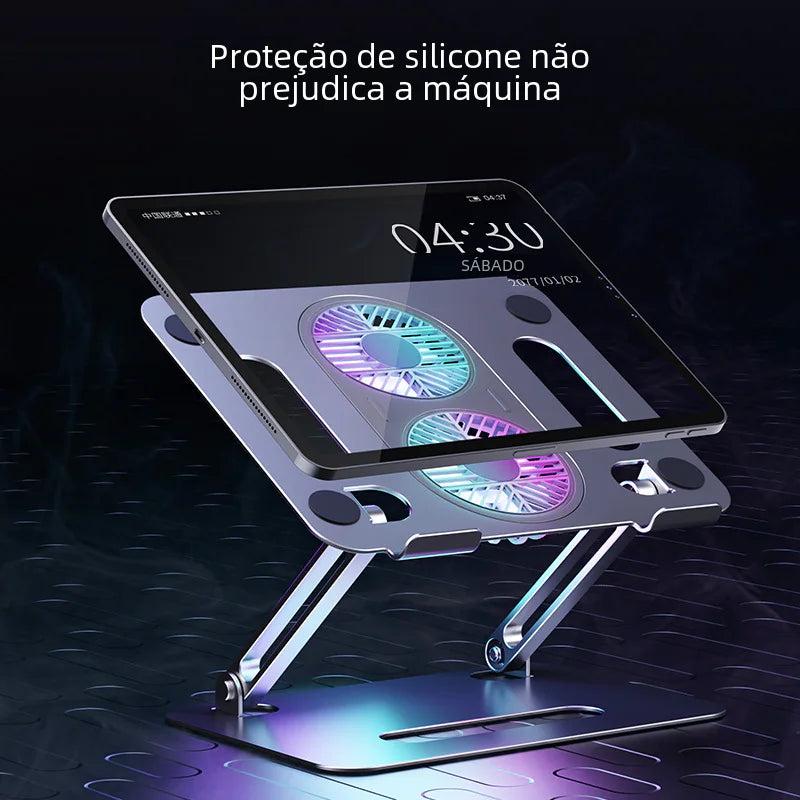 Laptop Stand with Height Adjustment and Cooling Feature
