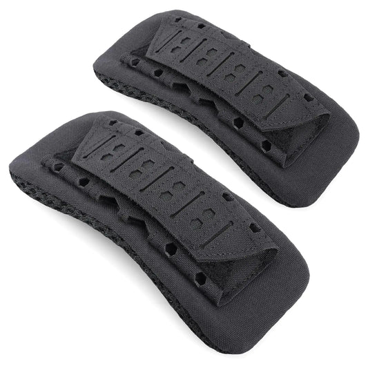 BRMYHCZ 2 Pcs Tactical Vest Shoulder Pads (Black)